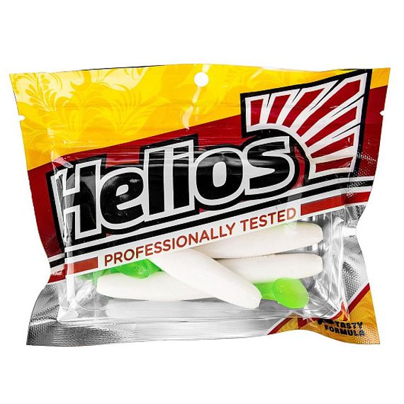 Виброхвост Vigor 3,75'/9.5 см White &amp; Green 7шт. (HS-6-016) Helios