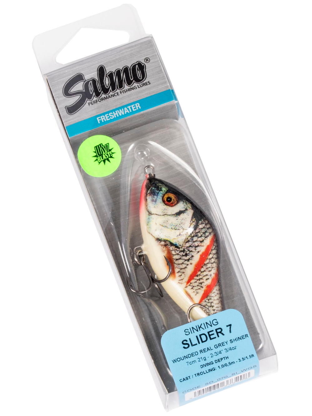 Воблер тонущий джеркбейт Salmo SLIDER S 07/WGS