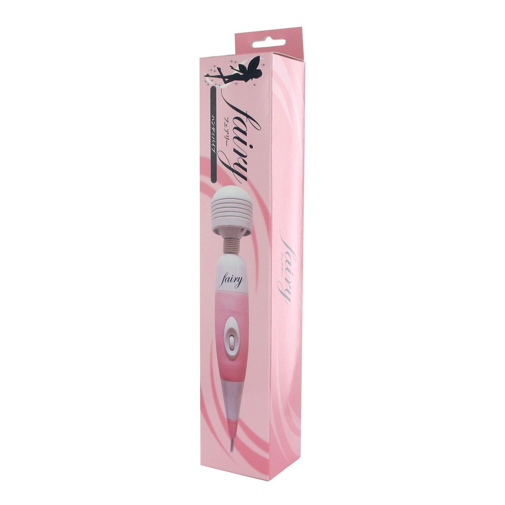Перезаряжаемый вибратор Fairy Massage Wand (Цвет: розовый с белым)