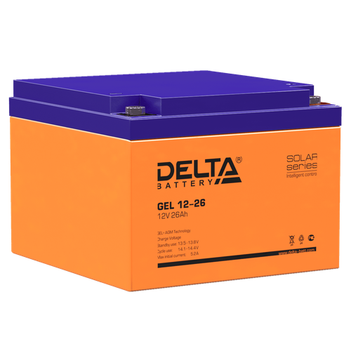 Аккумулятор DELTA GEL 12-26 - GEL ( 12В / 26Ач )