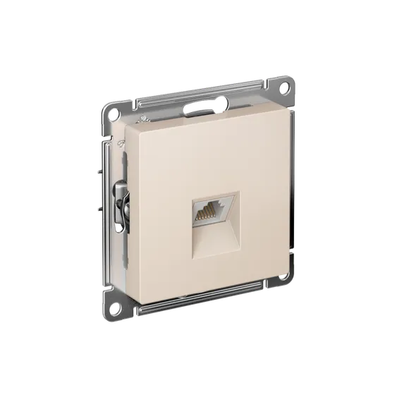 Розетка компьютерная RJ45 Cat 5e Systeme Electric AtlasDesign Бежевый ATN000283