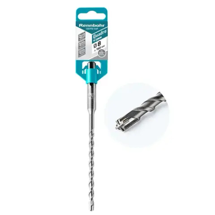 Бур по бетону SDS+  8х160 (4 грани) RENNBOHR QUADRO  510816