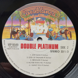Винтажная виниловая пластинка LP Kiss Double Platinum (Japan 1978) (No Obi) Detroit Rock City