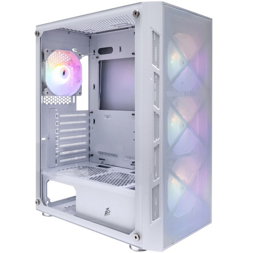 Корпус Midi-Tower 1STPLAYER FIREBASE XP, RGB, белый (XP-WH-4F1-W)
