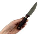 Нож Small, N690 конв., микарта красно-черная, 232.1454, Южный крест