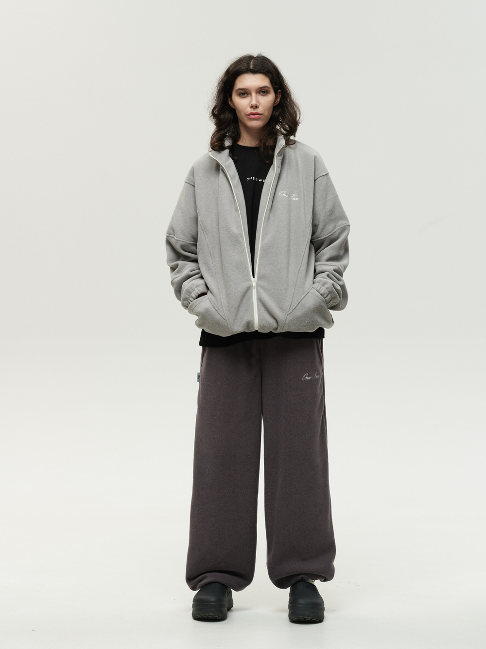 Zip-Up Sweatshirt Grey