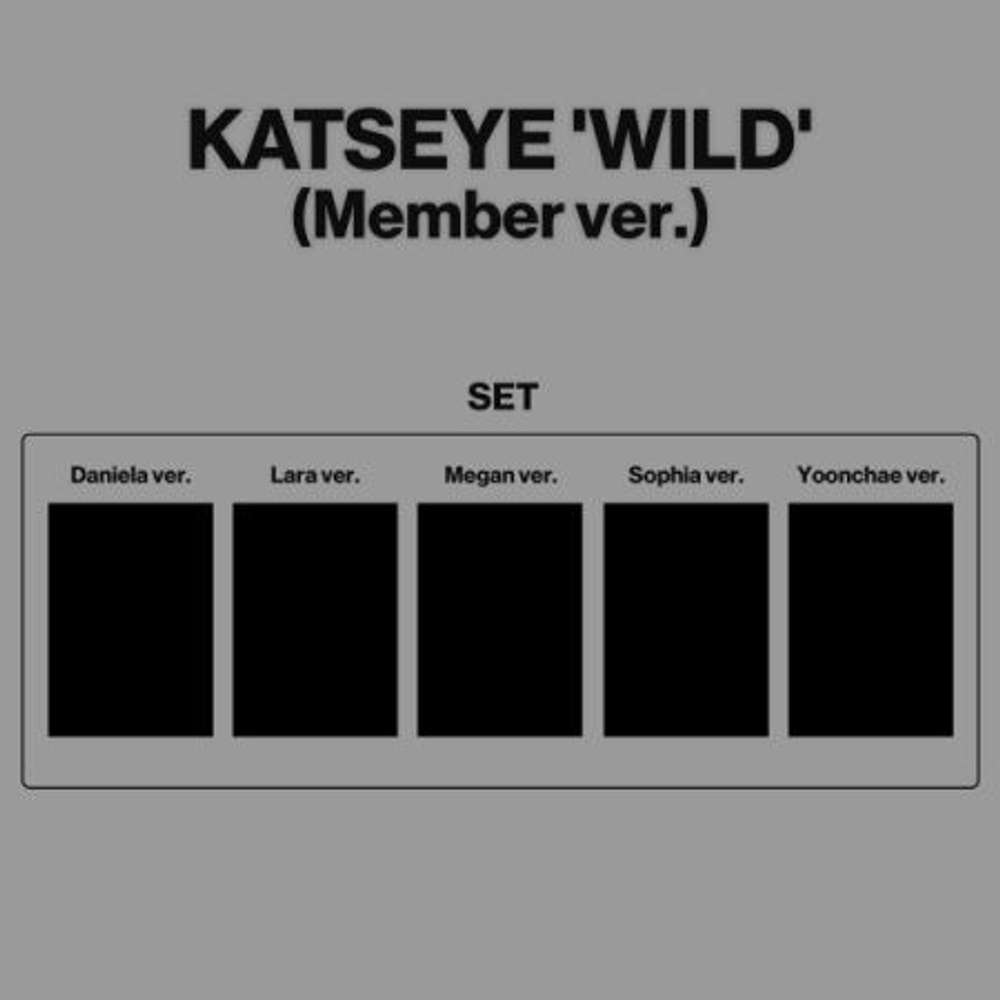 (ПРЕДЗАКАЗ) Альбом KATSEYE - WILD Album MEMBER 5 Version SET