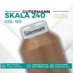 Нитки некрученые Gutermann Skala 240 (5000 метров), 1 кат. | 180 золотистая охра