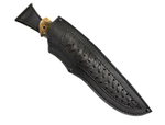 Нож Тигр, Bohler S390, мельхиор, зуб мамонта, карельская береза