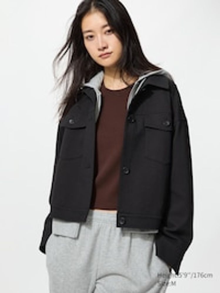 UNIQLO Свободная куртка, черный