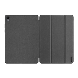 Чехол книжка черного цвета для планшета Samsung Galaxy Tab S11, серия Domo Series (с держателем для S Pen и функцией автоматического перехода в спящий режим) от Dux Ducis