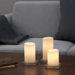Набор светодиодных свечей IKEA ADELLOVTRAD (ЭДЕЛЛЁВТРЭД), Белый, 3 шт