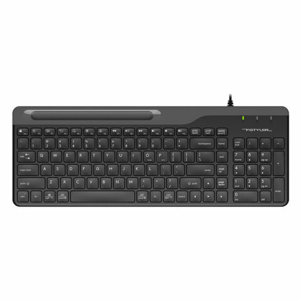 Клавиатура проводная A4TECH Fstyler FK25, USB, 103 кнопки, черная, 1530215