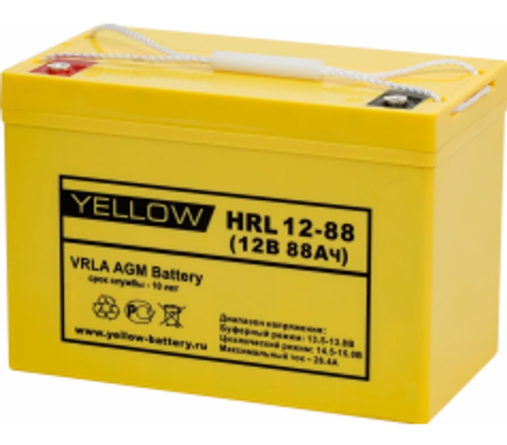 Аккумулятор YELLOW HRL 12-150 | 150 Ач | 12В AGM