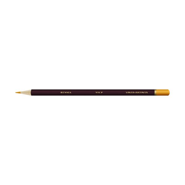 Карандаш цветной заточенный, 6 шт, 222 Кадмиевый желтый темный (Cadmium yellow deep), Vista-Artista VFCP