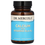 Dr. Mercola, Кальций с витаминами D3 & K2, 30 капсул