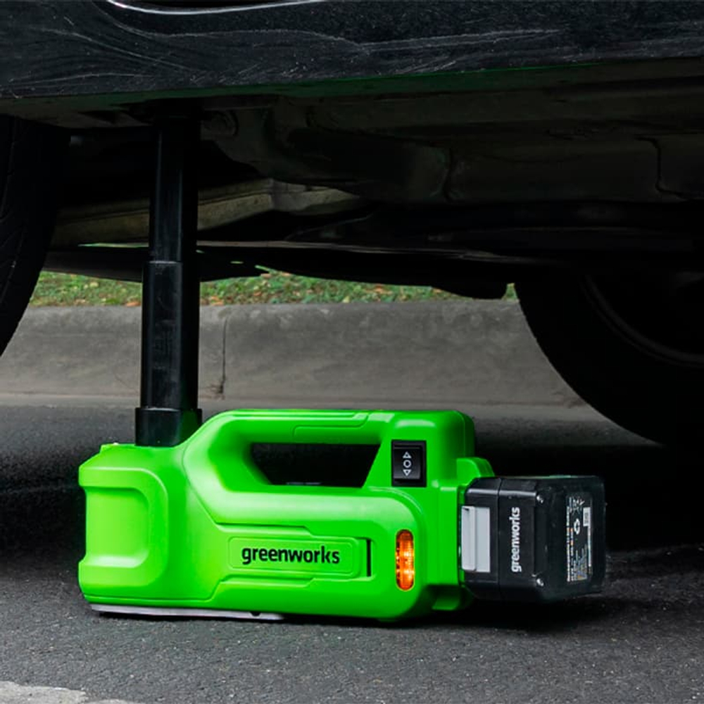 Домкрат гидравлический аккумуляторный Greenworks Арт. 3401407, 24V, без АКБ и ЗУ