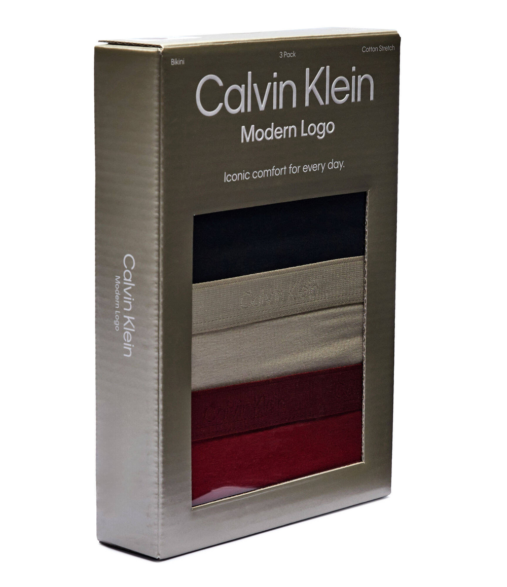 Трусики 3 пары Calvin Klein Underwear - разноцветная(000QD5243E)