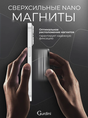 Магнитное кольцо-держатель Gurdini Kevlar iRing черный