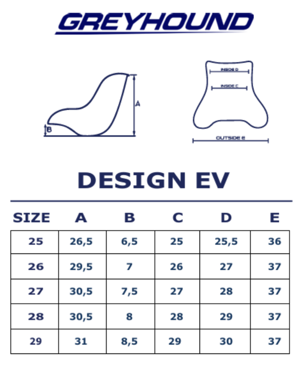 Сиденье Greyhound R1 EV 29см