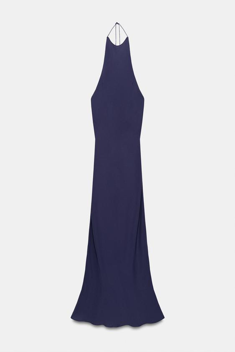 ZARA ПЛАТЬЕ ZW COLLECTION С ГОРЛОВИНОЙ ХАЛТЕР, ИНДИГО