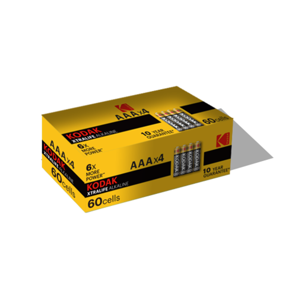 Батарейки Kodak LR03-4S XTRALIFE Alkaline [K3A-S4] | Батарейки Щелочные (Алкалиновые)