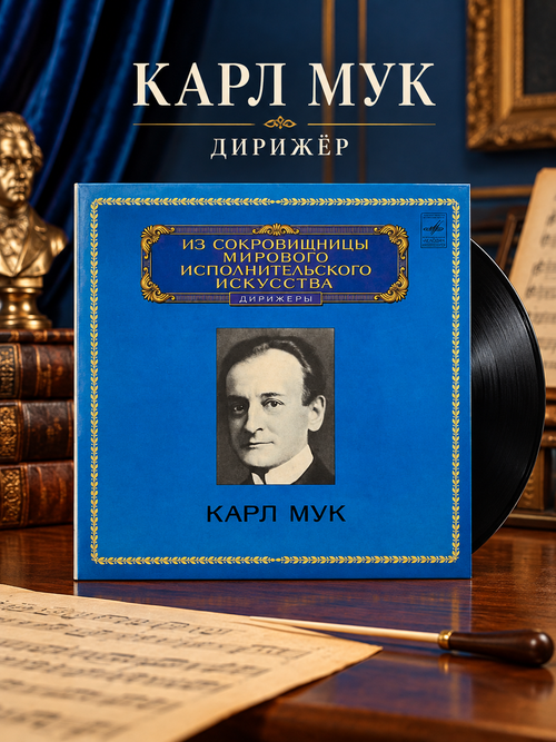 LP Карл Мук - дирижеры. Из Сокровищницы Мирового Исполнительского Искусства. Виниловая пластинка 12 дюймов. Мелодия СССР 1980 год.