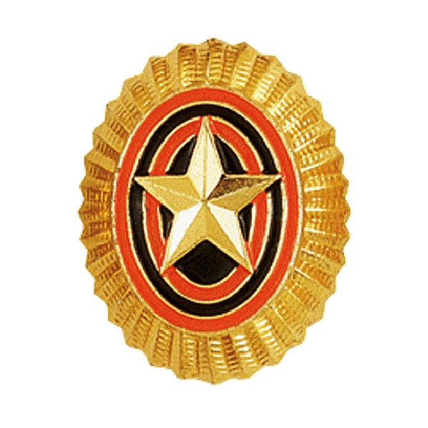 Кокарда ОВ (золотая) малая