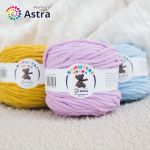 Пряжа Astra Premium (Астра Премиум) Плюшевая / уп.2 мот. по 100 г, 80 м, 720 св.фиолетовый
