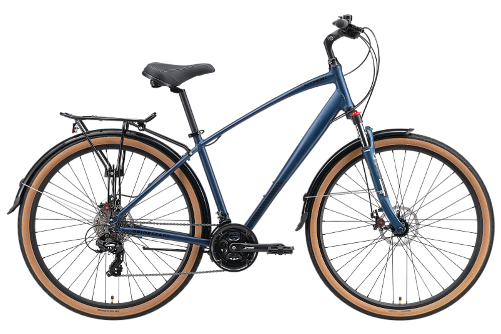 Велосипед 28" Stark'24 Touring 28.2 D р.20" темно синий матовый/черный
