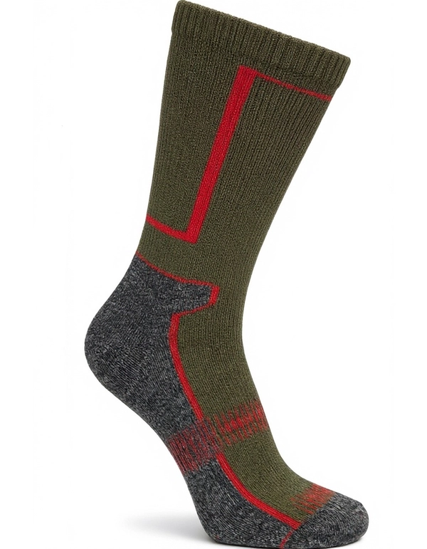 Термоноски зимние 976 AVI-OUTDOOR, меринос 44%, серый+хаки