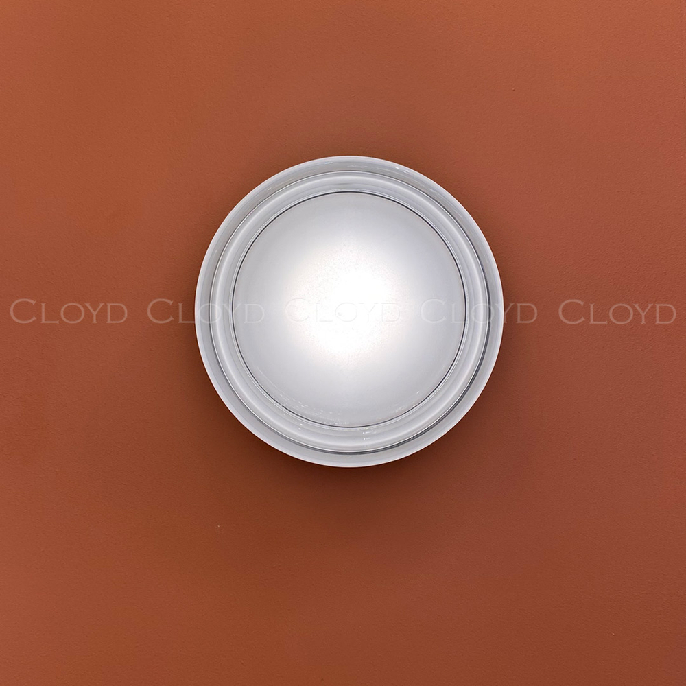 Бра Cloyd NANO W1 / шир. 14 см - черный - прозрачн. стекло (арт.20382)