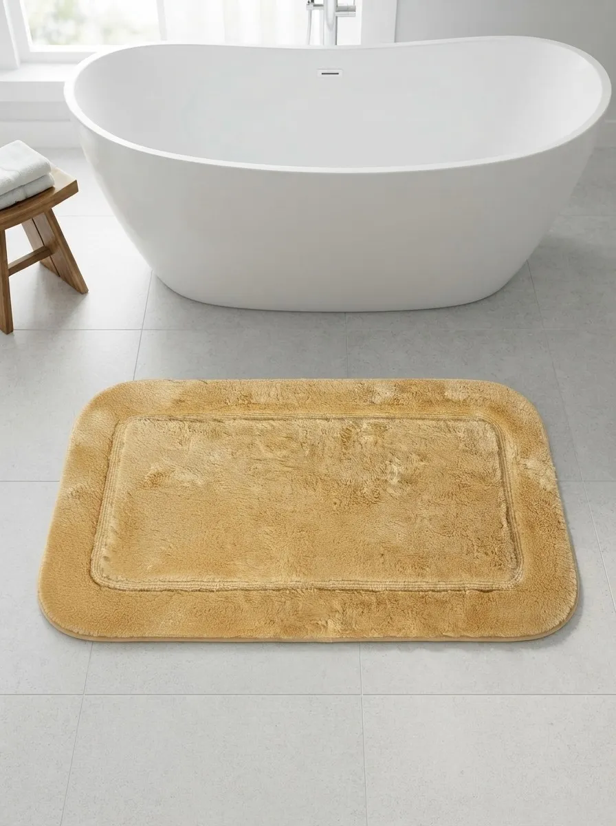 Коврик для ван. комн. “Lux Border” ПЛЮШ 50*80 Beige 1/20