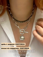 Чокер сердце колье на шею