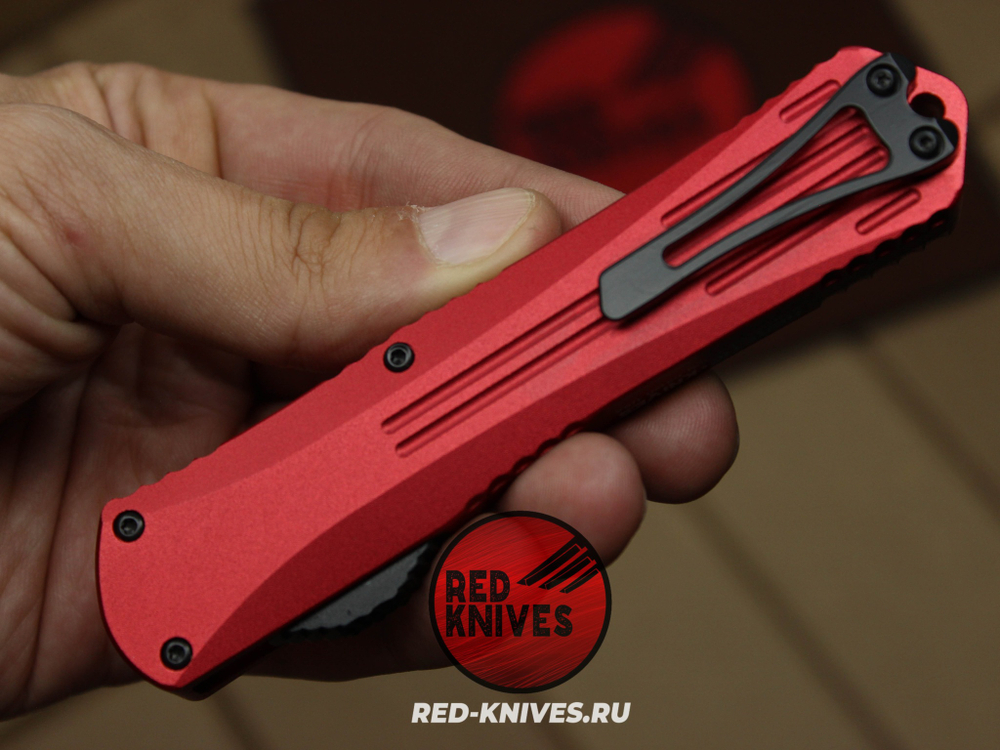 Heretic Knives Manticore-E D/E - красная рук, светлый клинок RK/Н101