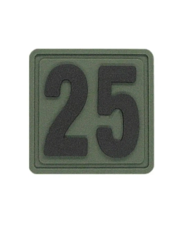 Шеврон "25" Внимание! Размер 2.5х2.5 см