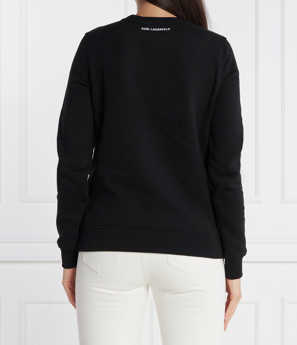 Худи boucle karl Karl Lagerfeld - черный(236W1811)