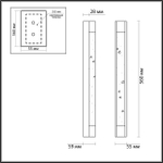 Настенный светодиодный светильник Odeon Light MIRADA 6693/12WL