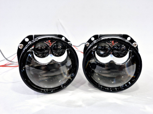 J49 Светодиодные линзы Bi-LED, 2.5 дюйма 6000K, би лед модули (2 шт., комплект)