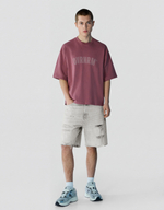 Мужские рваные джинсовые бермуды - BERSHKA