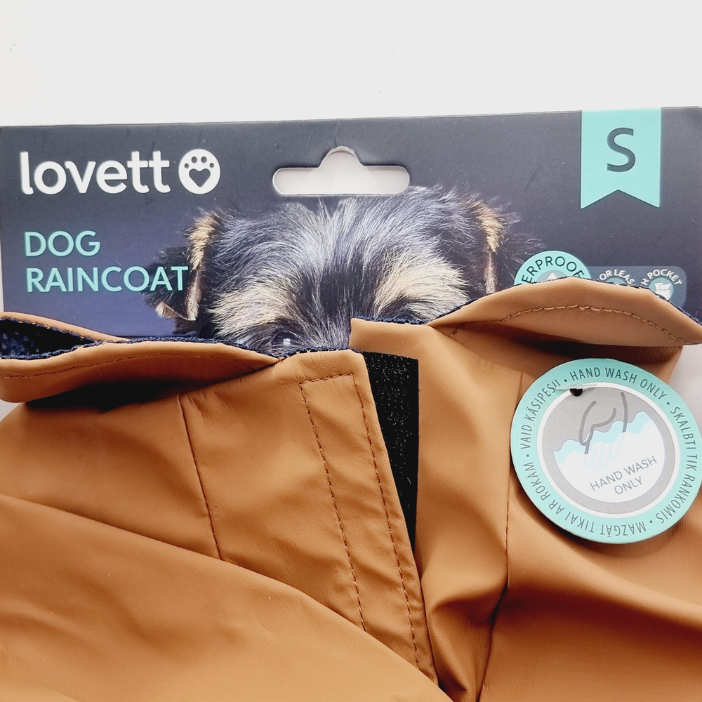 LOVETT Плащ для собак с отверстием для поводка 30 см размер S с рукавчиками для передних лап