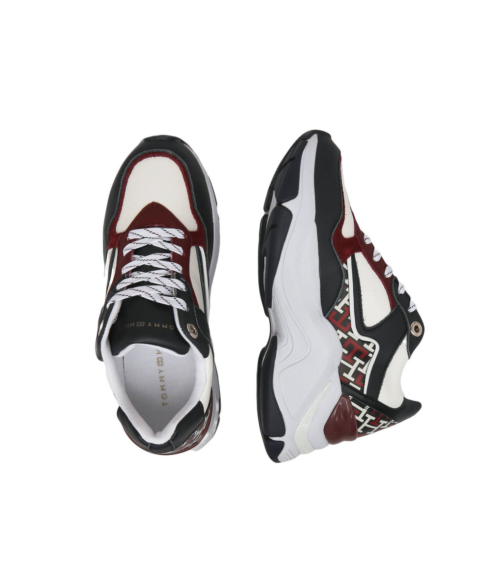 кожаные кроссовки chunky Tommy Hilfiger - белый(FW0FW06789)