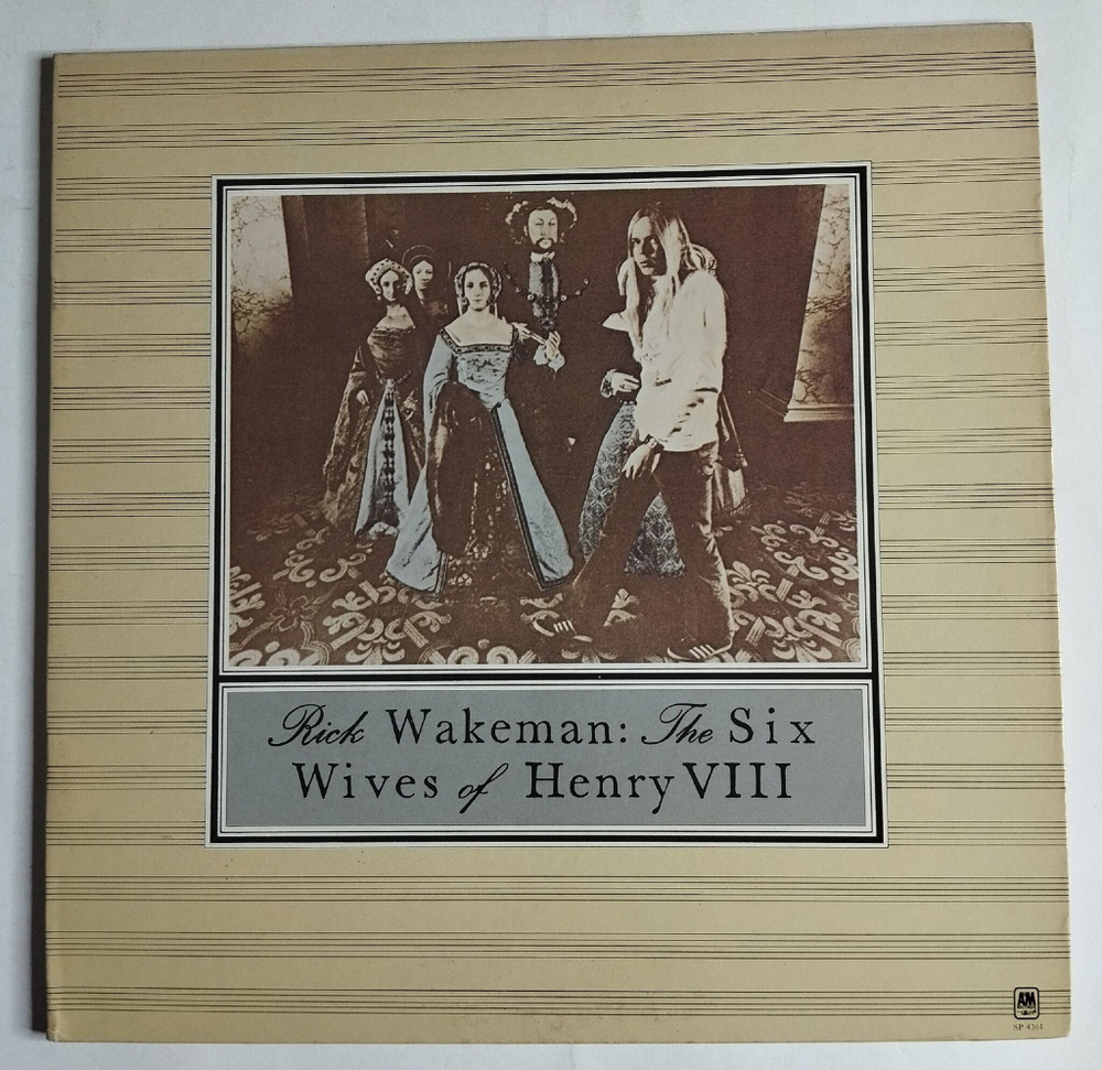 Винтажная виниловая пластинка LP Rick Wakeman The Six Wives Of Henry VIII (USA 1974)