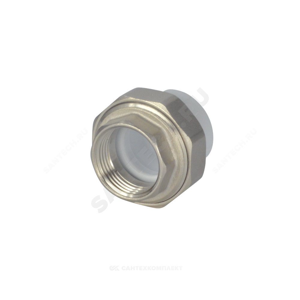 Муфта PP-R комбинированная разъемная белая Дн 32х1 1/4" ВР VALFEX 10155132