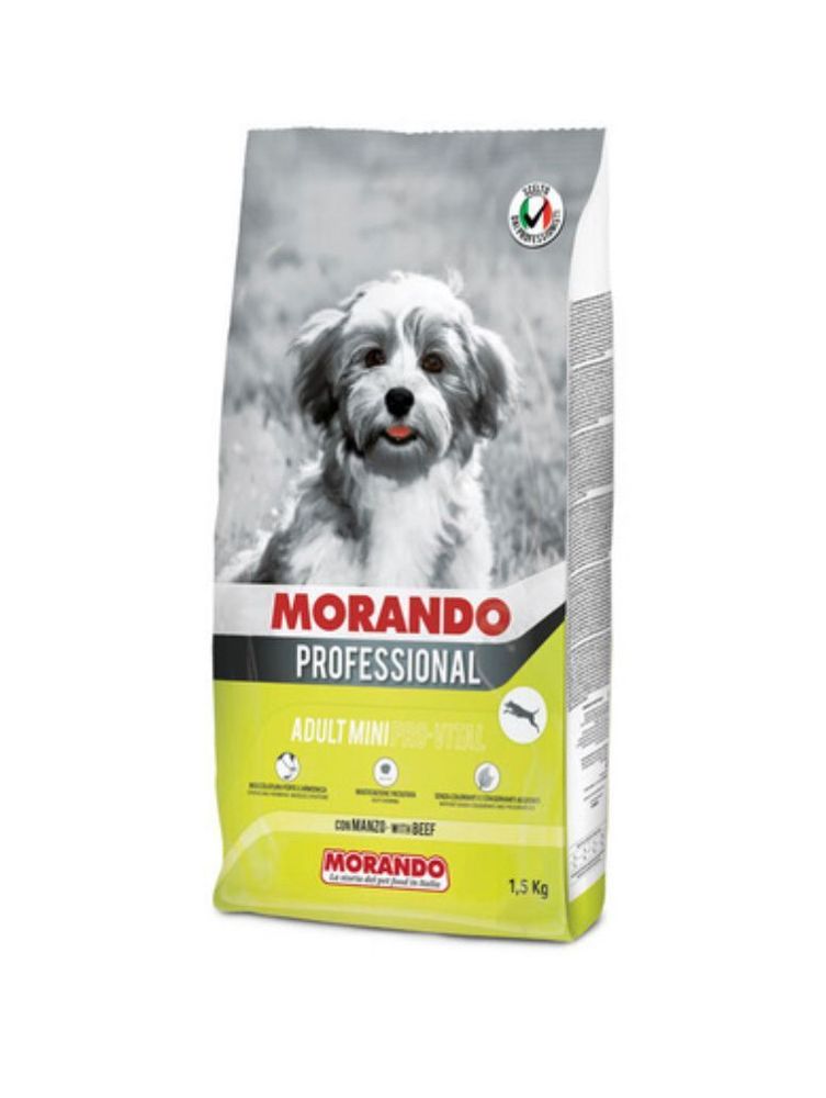 Morando Professional Cane сухой корм для взрослых мелких пород собак PRO VITAL с говядиной, 1,5 кг Morando Professional Cane сухой корм для взрослых мелких пород собак PRO VITAL с говядиной, 1,5 кг