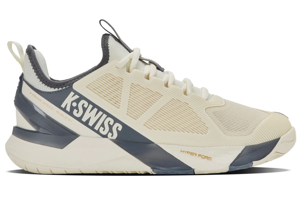 Теннисные кроссовки K-Swiss K-Frame Speed Rublo Clay - egret/turbulence