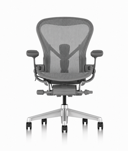 Кресло Herman Miller Aeron Carbon Polished Aluminium, размер A