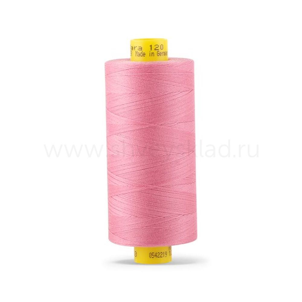 Нитка Gutermann Mara 120 (1000 метров), 1 кат., универсальная | 663 т.розовый