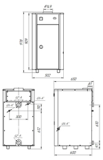 Котел напольный газовый ЛУЧ КСГ-25 (d250) открытая камера 250 м2 (только отопление)