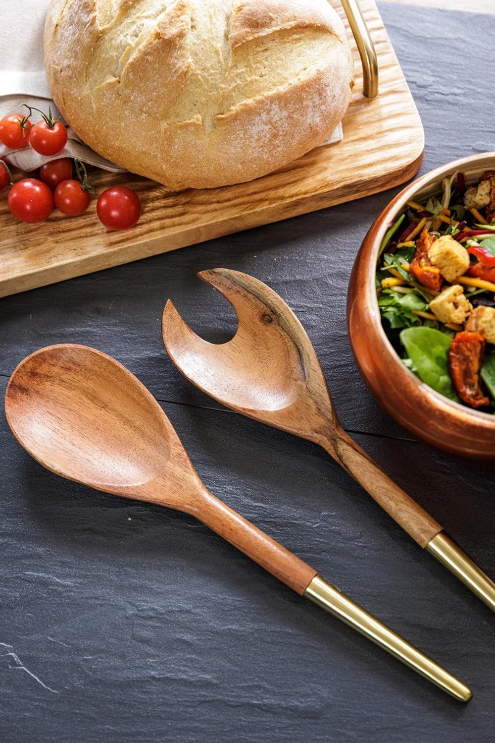 Kitchen Craft Набор из 2 ложек для салата из акации 31 см EAN 5057982086756